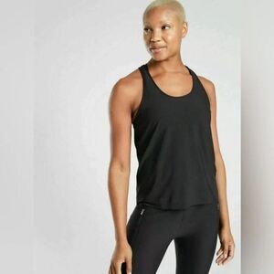 ATHLETA Nova Perforated Tank Top Black size LARGE
